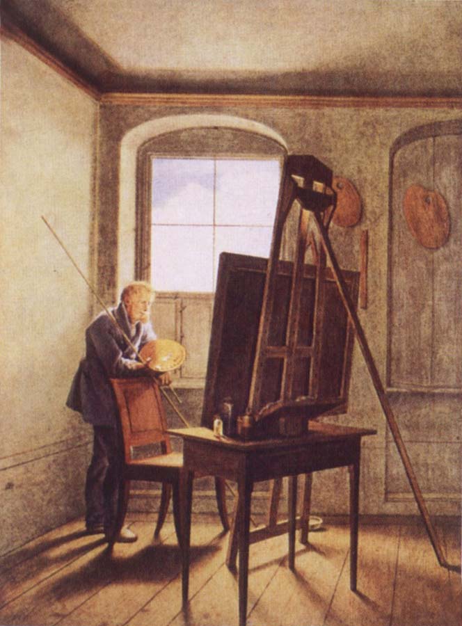 Caspar David Friedrich in his Studio